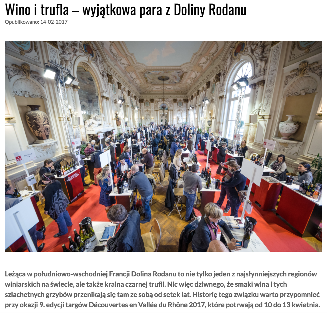 Wino i trufla - wyjątkowa para z Doliny Rodanu